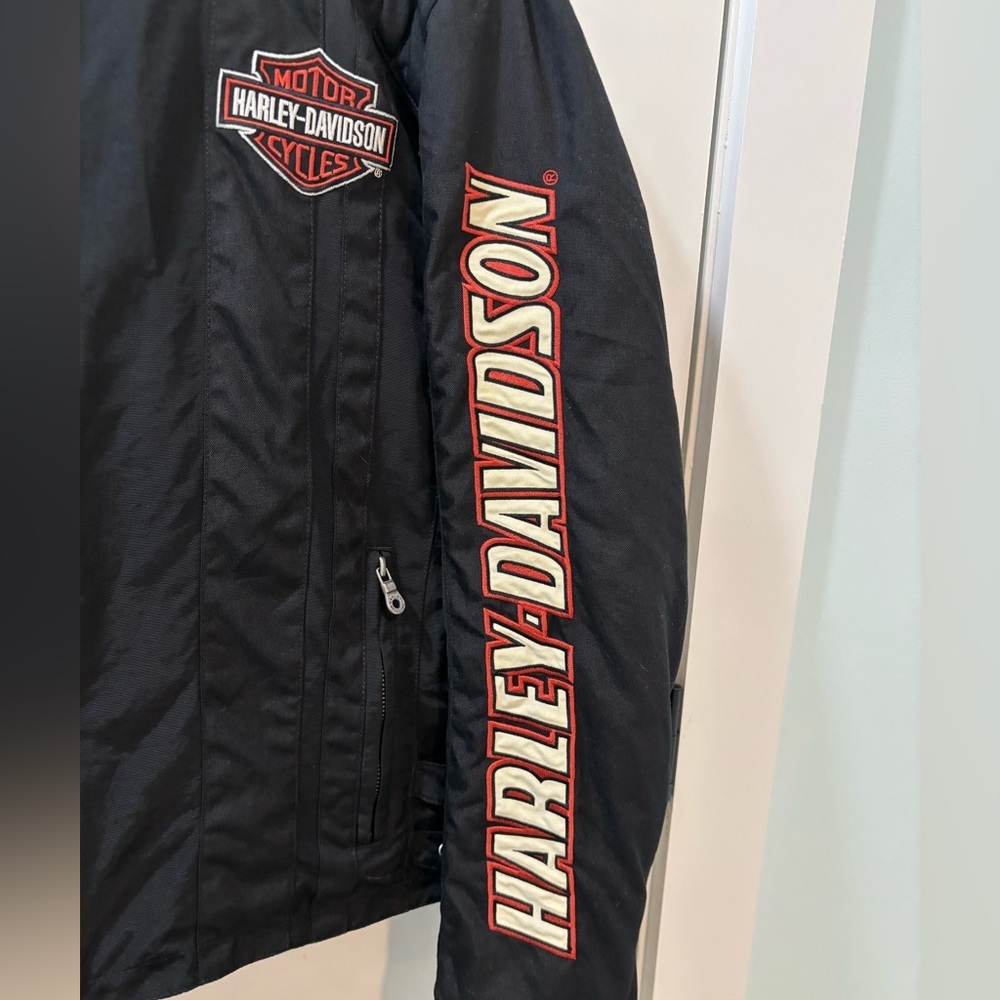Harley Davidson Nylon Biker Riding Jacket 2009 Men’s Size Medium - Picture 2 of 8